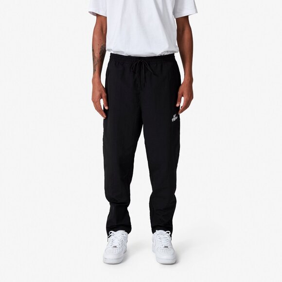 100 Thieves Men's 2XL Black Foundations Nylon Pants Straight Leg Ankle Zip NEW